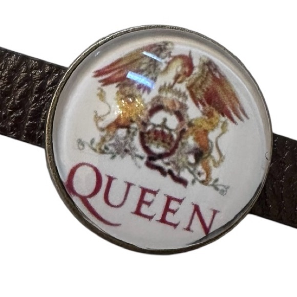 Queen Band Bracelet Jewelry emblem Phoenix. Leather Handmade - Picture 3 of 6